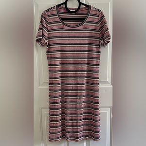 LOFT short sleeve midi dress.